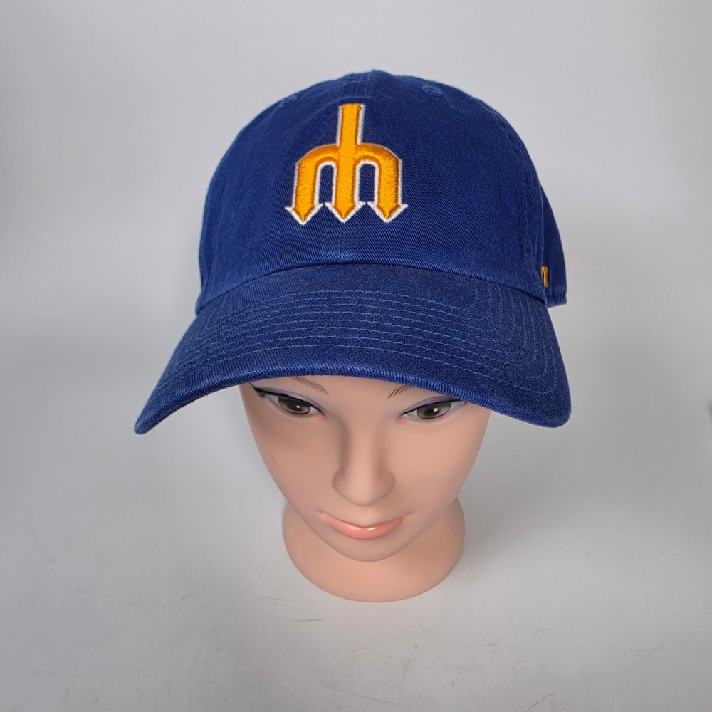 Seattle Mariners '47 Hat Unisex OSFA Blue Gold Trident Adjustable MLB Cap